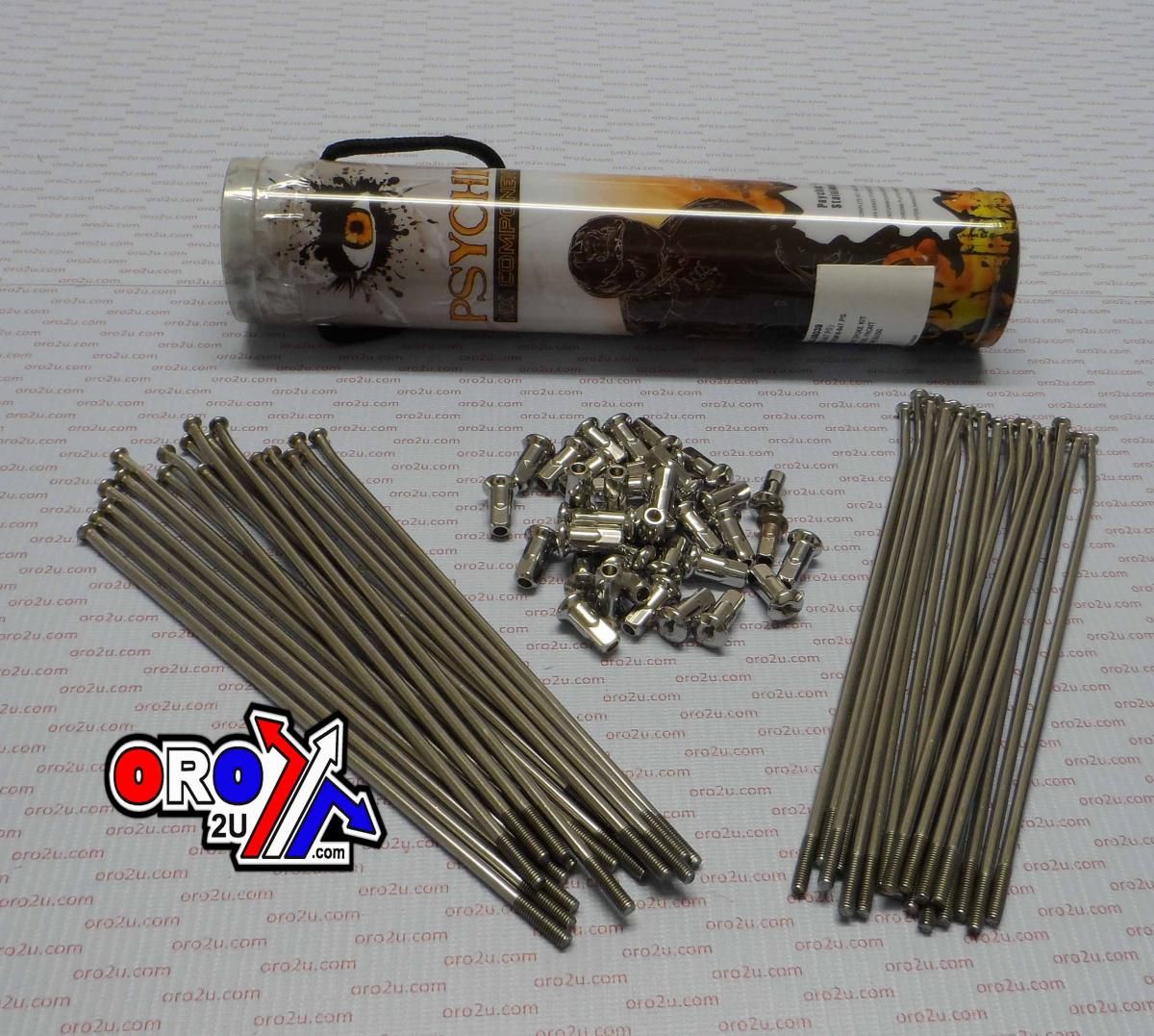 SPOKE SET STAINLESS STEEL, PSYCHIC MX-06043