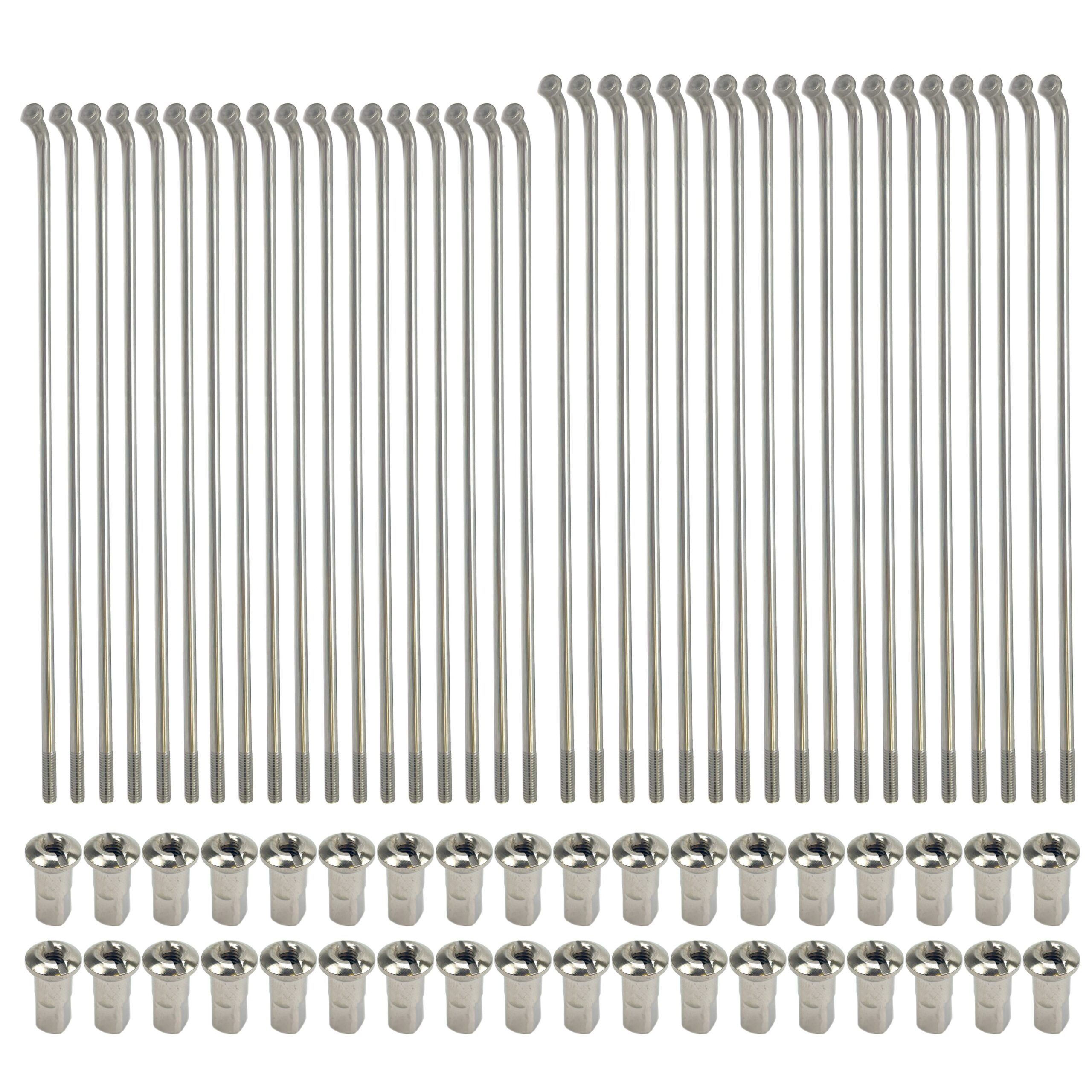 SPOKE SET 21″x 36 HUSQ 65-68, CROSS-CENTER 50-0432 FRONT, CC50-0432