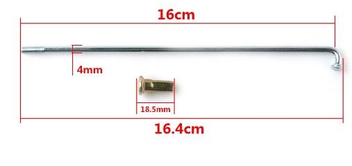 SPOKE SET 36pcs 18" 160mm YAMAHA YBR125 FRONT REAR 5VL-W5304-01 - Image 2