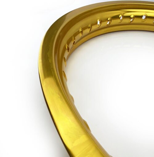 OS – RIM 215 x 18 36H MTX MOTO ALLOY RIM GOLD 85-135 T5 – DAMAGED