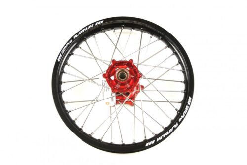 19×2.15 WHEEL GASGAS BLK/RED/SIL, BLACK RIM, RED HUB, SP052.03.81.01.99 Nickel NIPPLES