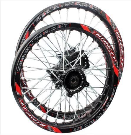 WHEEL SET 1.85 x 14″ & 1.60 x 17″, 90cc 110cc 125cc 140cc CRF70 XR50 Pit dirt bik Bike MotorcycleBlack