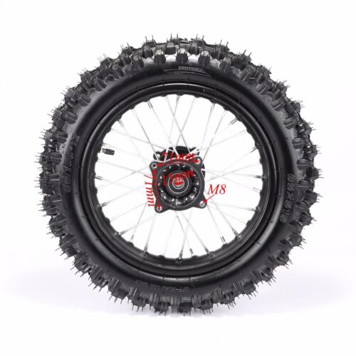 REAR WHEEL 12″ PIT BIKE 15MM AXLE, 12-80/100