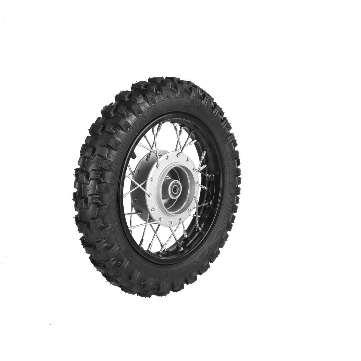 FRONT WHEEL 10" PIT BIKE 12MM AXLE, 10-2.50, DRUM BRAKE