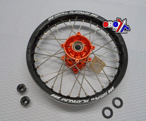 16×1.85 WHEEL KTM 85 BLK/OE, BLACK RIM, ORANGE HUB, RACE SP05706610199