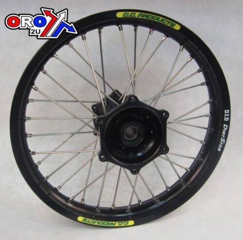 18×2.15 WHEEL GAS GAS BK/BK CC, MX-6031 RIM BK DID, HUB BLACK, 4 BEARING SUPER STRONG HUB