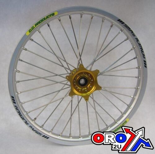 18×2.15 WHEEL KTM SR/GD CC, RIM SR SM PRO, HUB GOLD REAR, 4 BEARING SUPER STRONG HUB