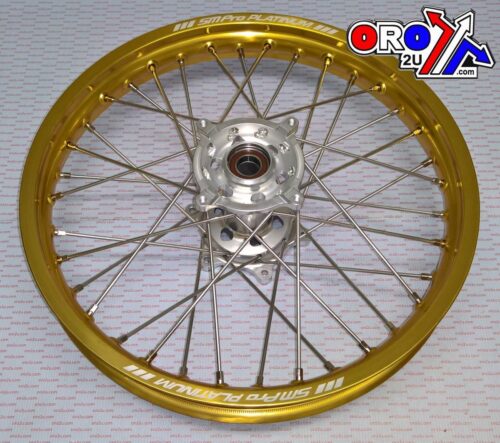 19×2.15 WHEEL RMZ 07-18 RACE, MX-3020 GLOSS GOLD RIM,GLOSS SILVER HUB, SP063.00.81.02.99 GLOSS RIM