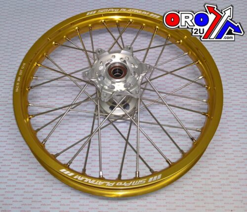 19×1.85 WHEEL RMZ 07-23 RACE, MX-3010 GLOSS GOLD RIM,GLOSS SILVER HUB, SP063.00.82.02.99 GLOSS RIM