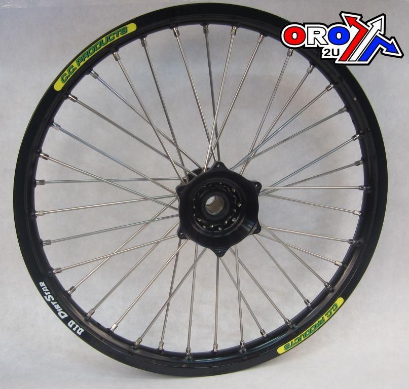 21x1.60 WHEEL GAS GAS BK/BK CC, RIM BK DID, HUB BLACK REAR, MX-6001