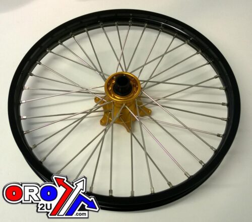 21×1.60 WHEEL KTM BK/GD, BLACK RIM, GOLD HUB