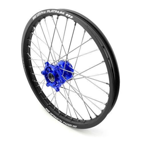 21×1.60 WHEEL YAM MATT BK/BE RACE, MX-4001 MATT BLACK RIM / BLUE HUB, SP185.04.80.51.99 MATT RIM