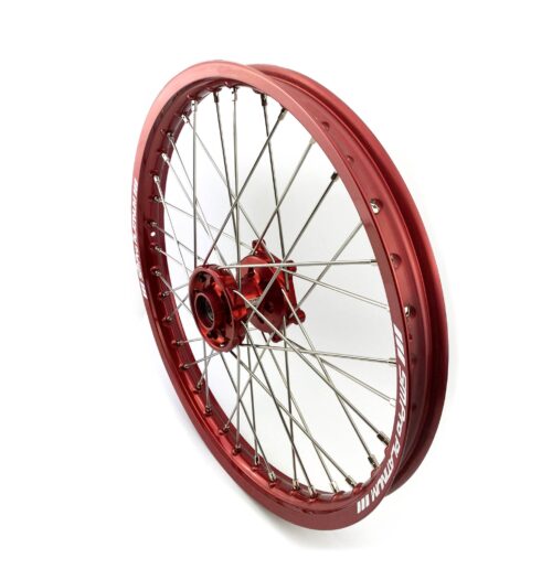 21×1.60 WHEEL FANTIC RED HUB, GLOSS RED RIM, NICKLE NIPPLES
