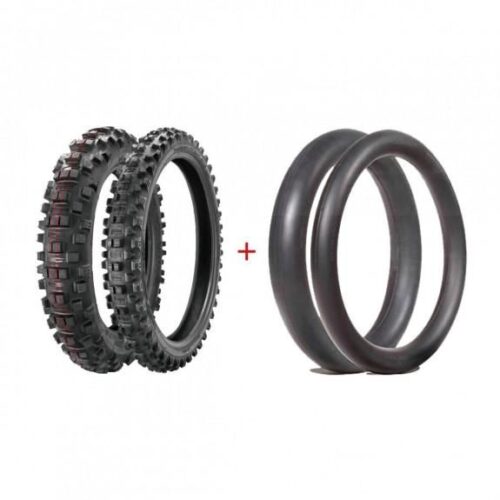 BORILLI ENDURO MEDIUM PACKAGE, 3N3-21, 3N4-26, 3N5-26, 3N6-21, DURA MOUSSE 62-599F = 21-90/100, 62-594F.E = 18-140/80, MEDIUM REAR & MEDIUM FRONT TYRE