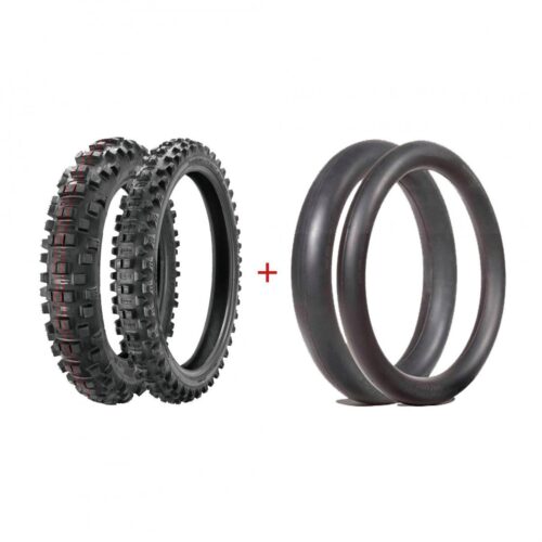 BORILLI EXTREME ENDURO PACKAGE, 3N4-21, 3N6-26, 3N7-19, 3N7-26, DURA MOUSSE 62-594F.SOFT = 18-140/80, 62-592F.SOFT = 21-90/90 (90/100), SUPER SOFT REAR & SOFT FRONT TYRE