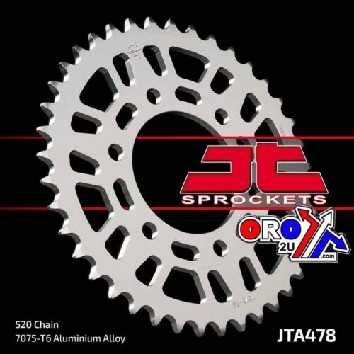 REAR SPROCKET JTA478.43 ALLOY, CHAIN 520 (7075-T6 Aluminium)