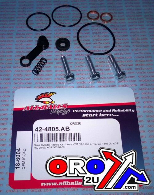 CLUTCH SLAVE CYL REBUILD KIT ALLBALLS, ALLBALLS 18-6004 KTM SMR/SX-F/XC-F 450-505 07-12
