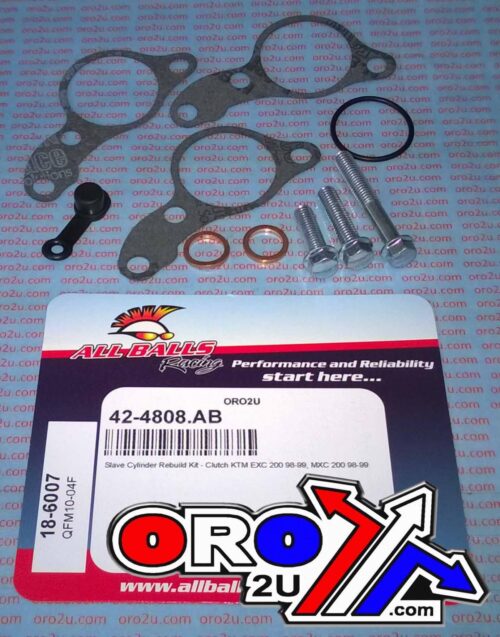 CLUTCH SLAVE CYL REBUILD KIT ALLBALLS, ALLBALLS 18-6007 KTM EXC/MXC 200/SX125 98-99