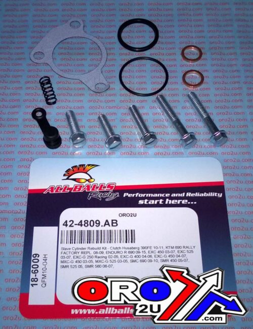 CLUTCH SLAVE CYL REBUILD KIT ALLBALLS, ALLBALLS 18-6009 KTM/HUSABERG/POLARIS OUYLAW