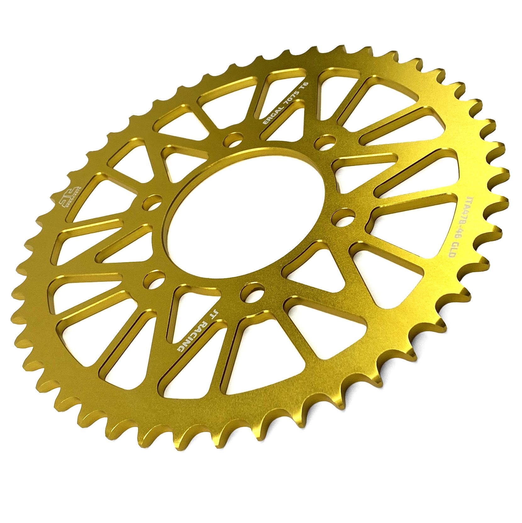 REAR SPROCKET JTA478.46GLD ALLOY, CHAIN 520 (7075-T6 Aluminium)