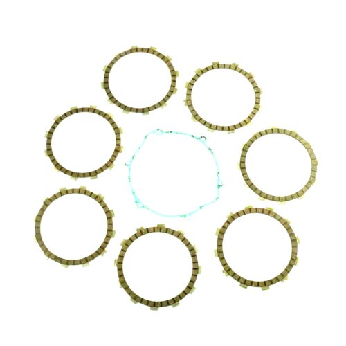 CLUTCH FRICTION PLATE SET HSQ TE400 01-04, ATHENA P40230007, WITH GASKET
