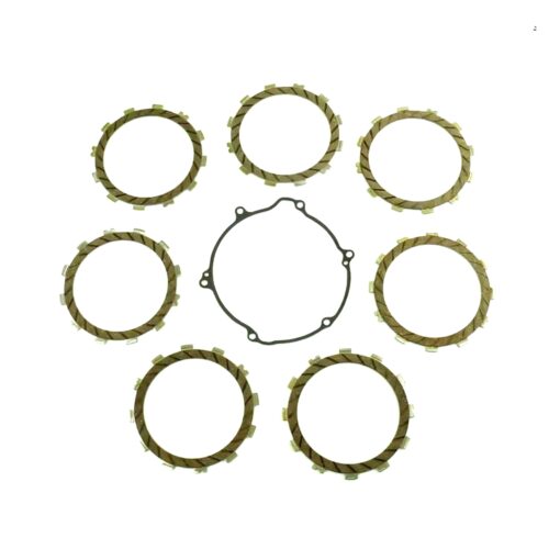 CLUTCH FRICTION PLATE SET KAWA KX125 97-02, ATHENA P40230062, WITH GASKET