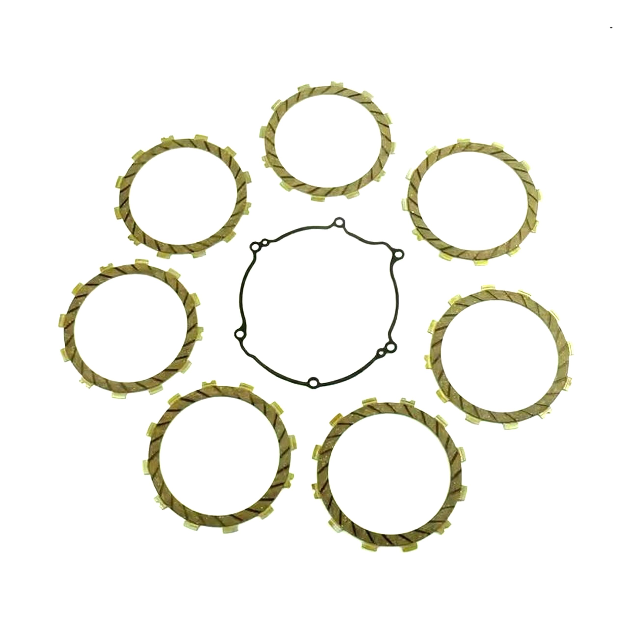 CLUTCH FRICTION PLATE SET KAWA KX125 03-08, ATHENA P40230063, WITH GASKET