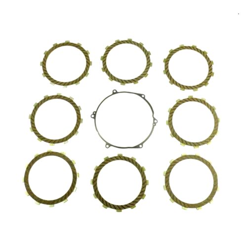 CLUTCH FRICTION PLATE SET KAWA KX250 94-04, ATHENA P40230070, WITH GASKET