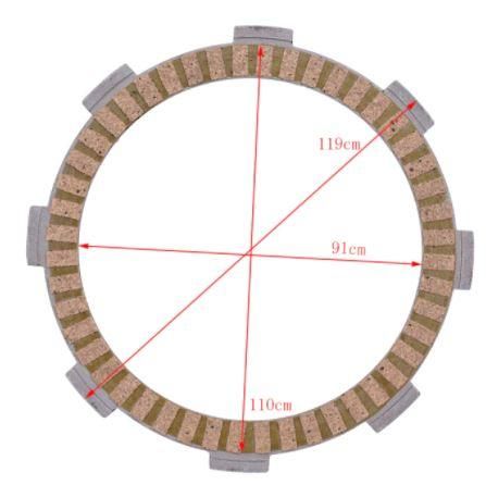 CLUTCH FRICTION PLATE SET CRF230F, 22201-KBW-900 22201-KPM-850 - Image 2