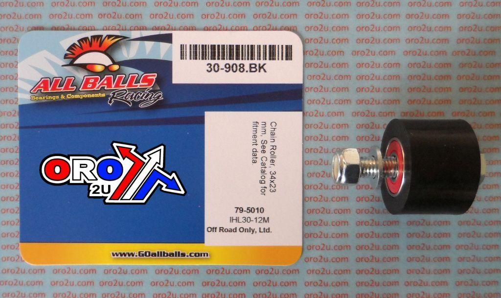 CHAIN ROLLER BLACK D34x23, ALLBALLS 79-5010 HONDA TRX450
