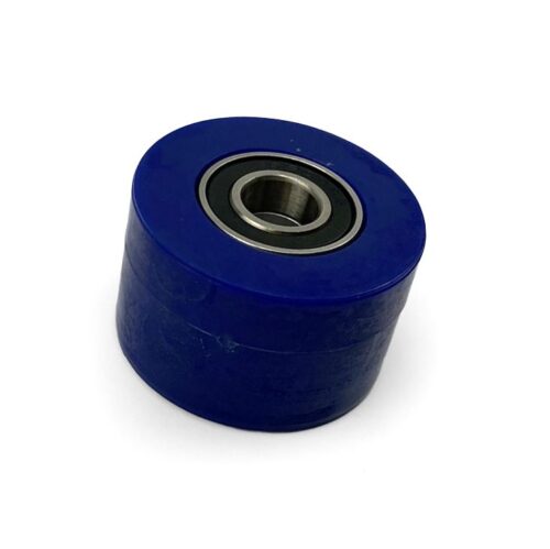 CHAIN ROLLER 10x35mm, RUBBER SEALED BEARINGS BLUE HOLE 10mm