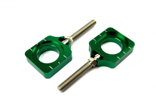 AXLE BLOCK & BOLT KX / RM, GREEN