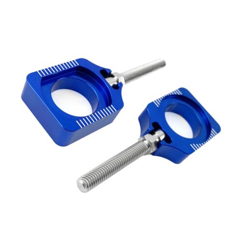 AXLE BLOCKS & ADJUSTER YZF, BLUE, FIR –