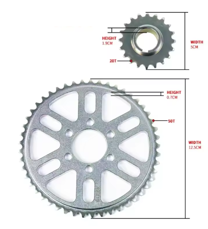 CHAIN DRIVE CONVERSION KIT SURRON LIGHT BEE X/S SEGWAY X260