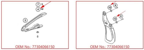 4Pcs COLLAR BUSH CHAIN SLIDER 77304066050 77304066150