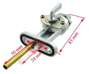 FUEL TAP PETCOCK VALVE YAMAHA DT1 100 125 175 360 400 498-24500-00 - Image 2