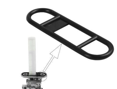 O-RING FUEL PETCOCK TAP MOUNT, RUBBER SEAL GASKET FOR TANK 31A-24500-02 51023-1372, 44300-45011, 44300-45370, 44300-45371, 44300-45372, 44300-34470, 44300-34471 - Image 3