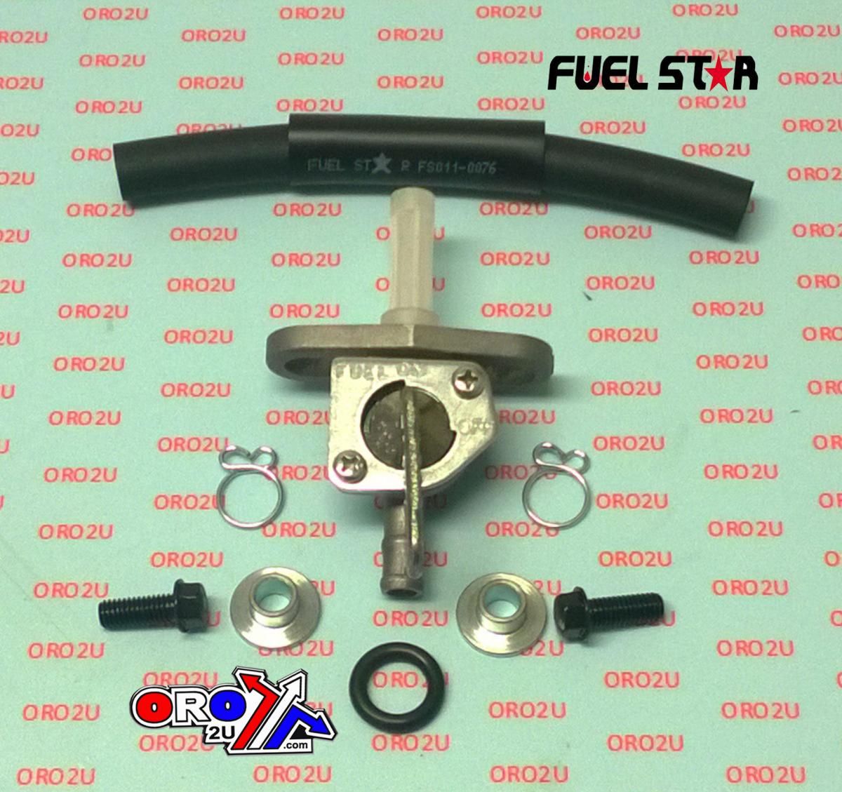 FUEL VALVE KIT CR500R 93-01, Fuel Star FS101-0121 HONDA DIRT, TAPE / PETCOCK / CLIPS / PIPES / BOLTS