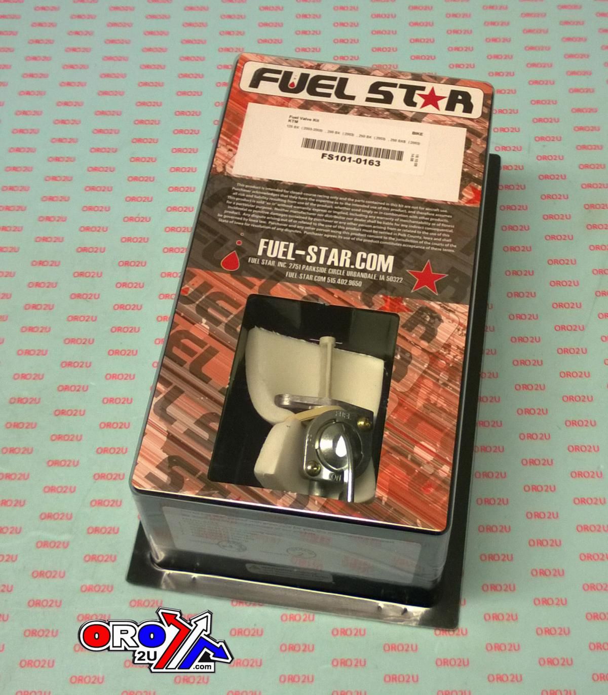 FUEL VALVE KIT KTM 125/200/250SX, Fuel Star FS101-0163 DIRT, TAPE / PETCOCK / CLIPS / PIPES / BOLTS - Image 2