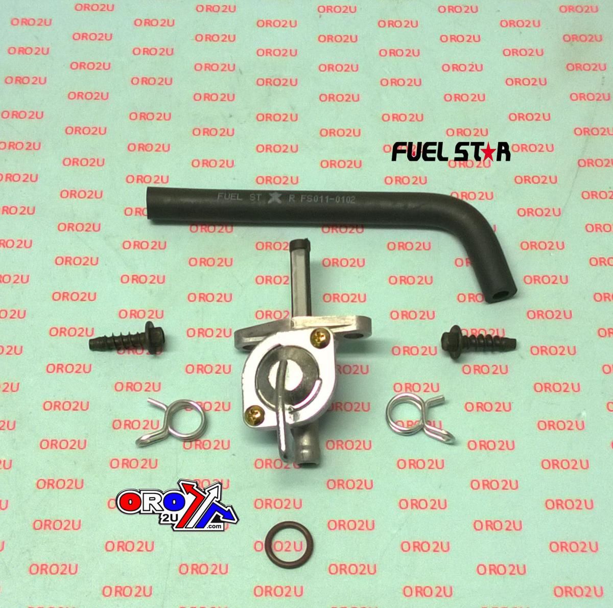 FUEL VALVE KIT KTM 125/250SX, Fuel Star FS101-0164 DIRT, TAPE / PETCOCK / CLIPS / PIPES / BOLTS