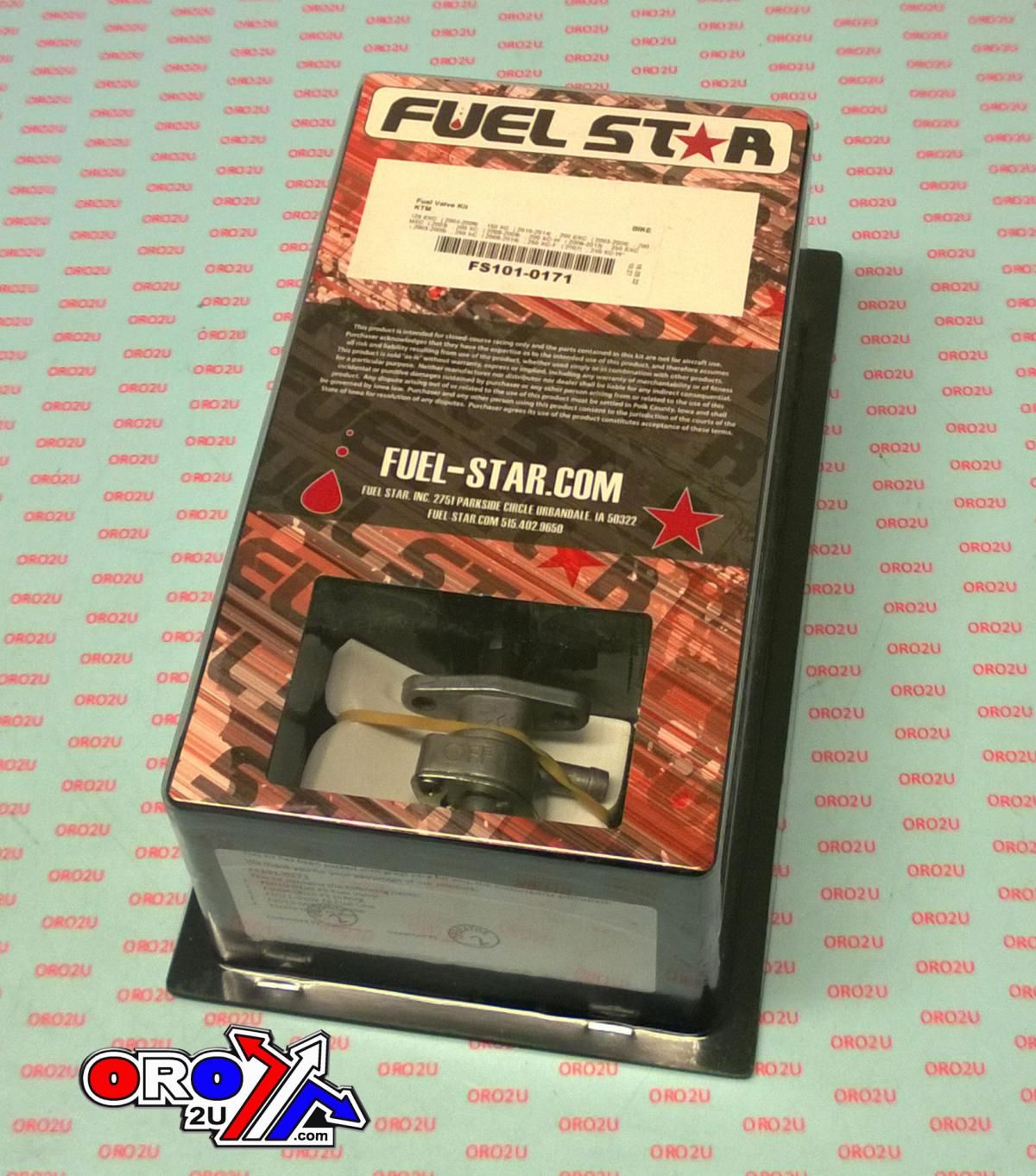 FUEL VALVE KIT KTM EXC/CX, Fuel Star FS101-0171 TAPE / PETCOCK / CLIPS / PIPES / BOLTS, KTM 125 EXC 2004-2006 150 XC 2010-2014 200 EXC 2003-2005 200 MXC 2003 200 XC 2006-200 - Image 2