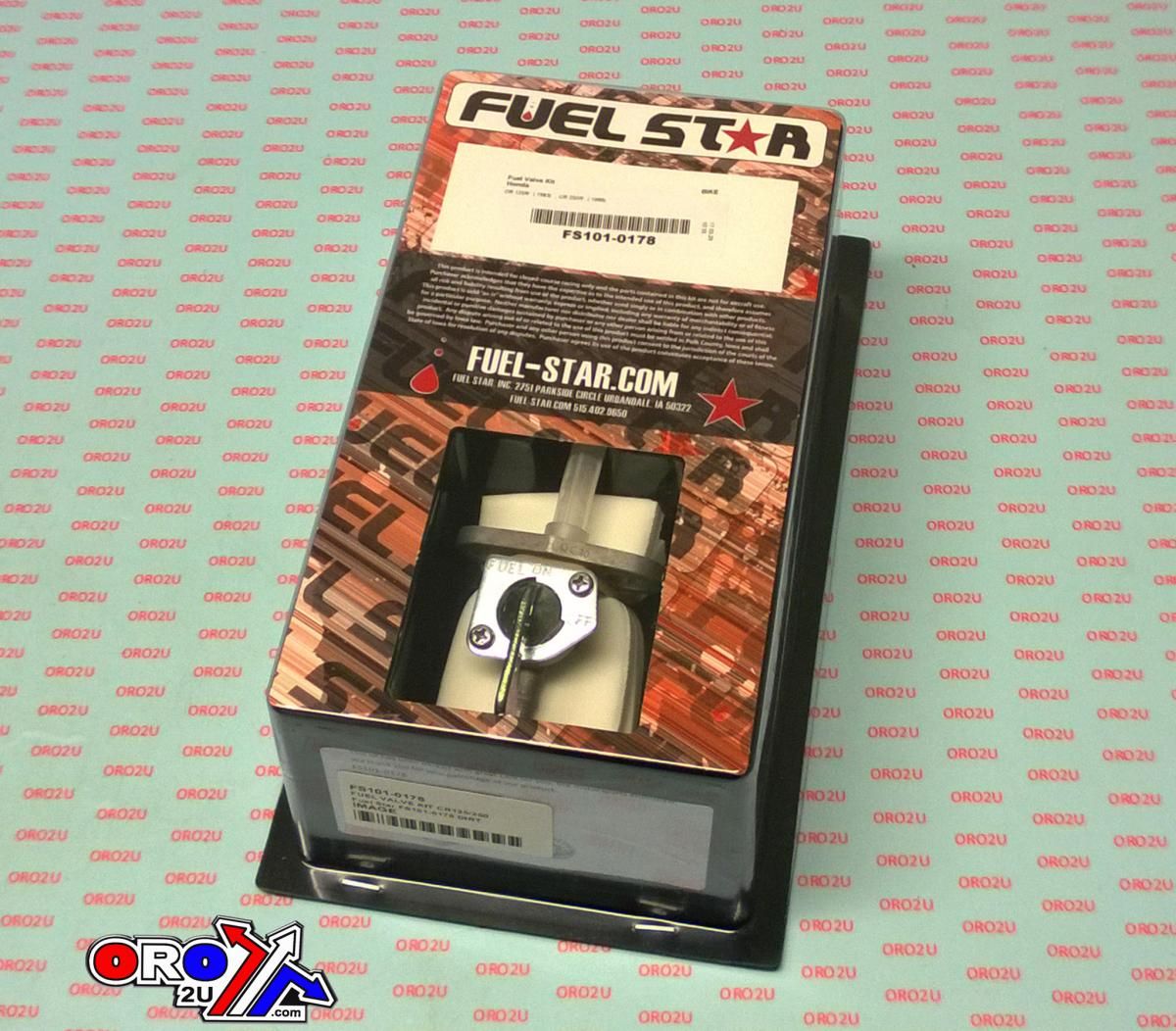 FUEL VALVE KIT CR125/250, Fuel Star FS101-0178 DIRT, TAPE / PETCOCK / CLIPS / PIPES / BOLTS - Image 2