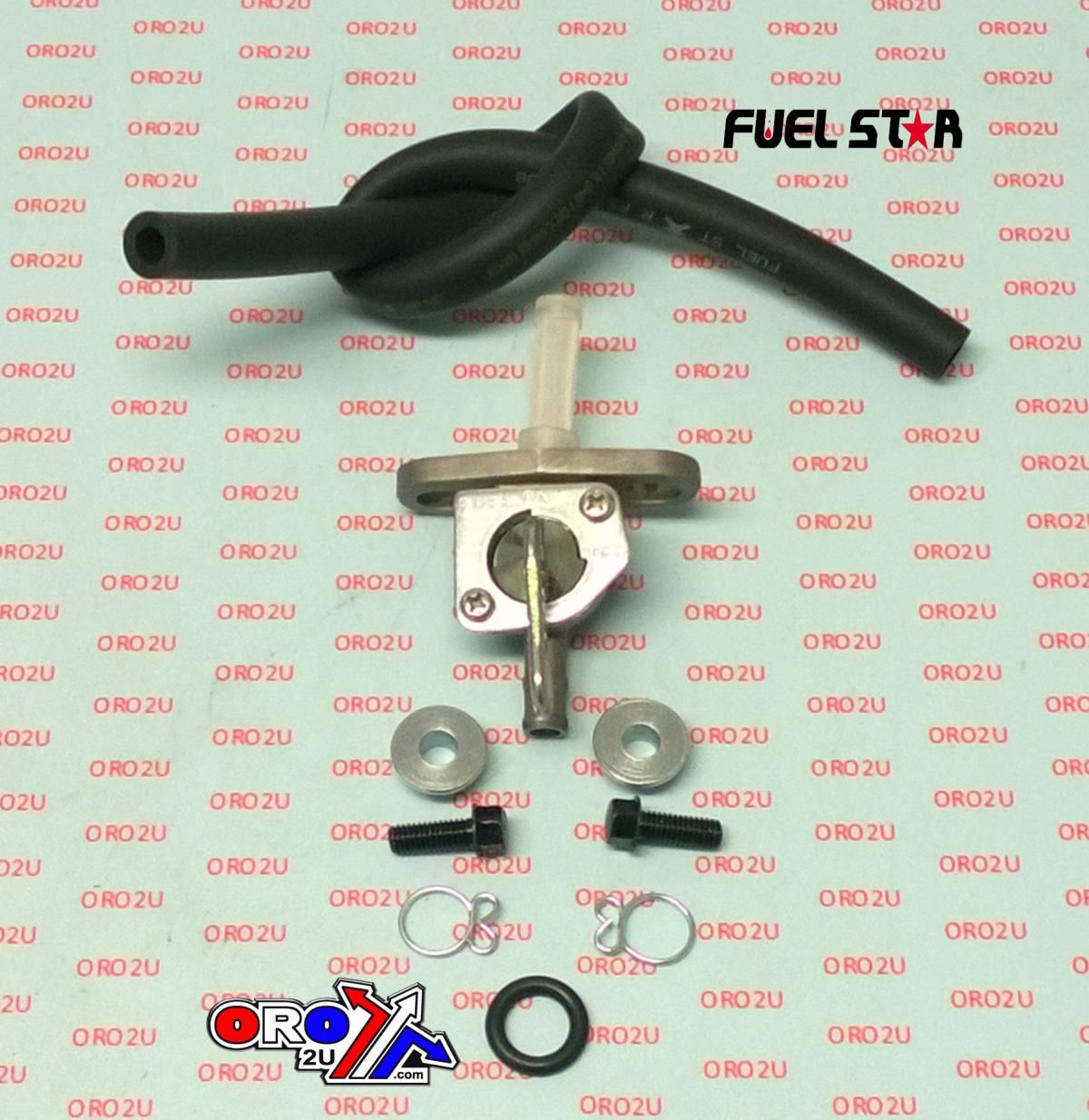 FUEL VALVE KIT CR125/250, Fuel Star FS101-0179 DIRT, TAPE / PETCOCK / CLIPS / PIPES / BOLTS
