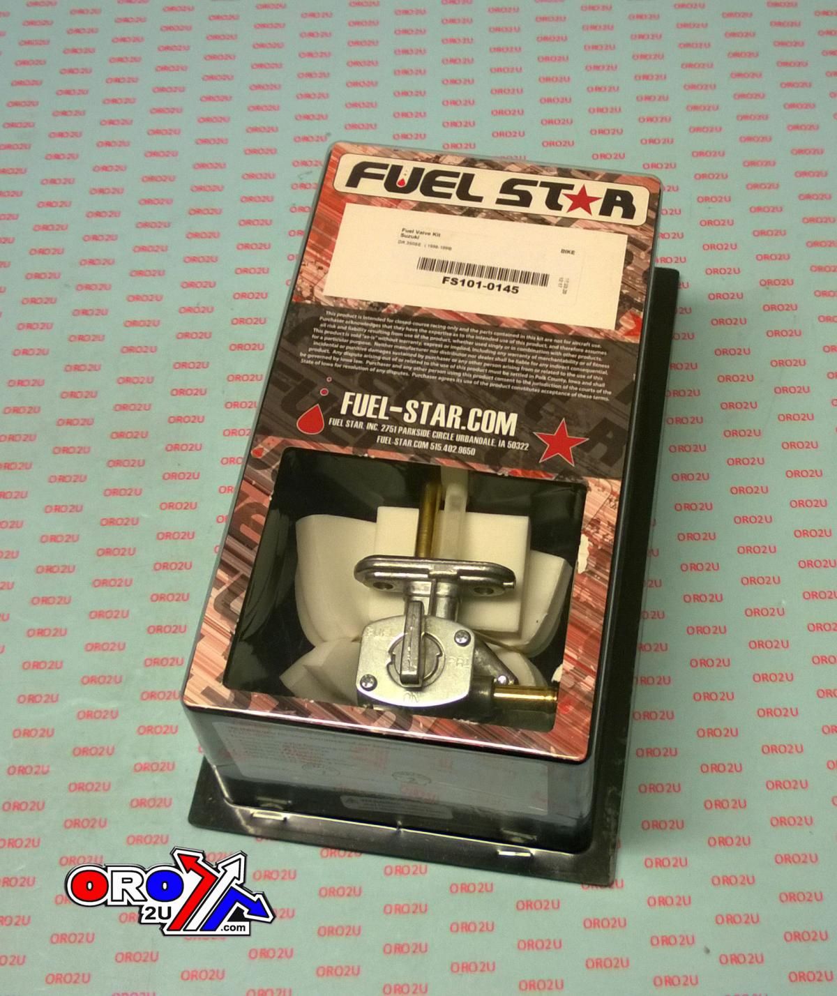 FUEL VALVE KIT DR350SM 98-99, Fuel Star FS101-0145 SUZUKI DIRT, TAPE / PETCOCK / CLIPS / PIPES / BOLTS