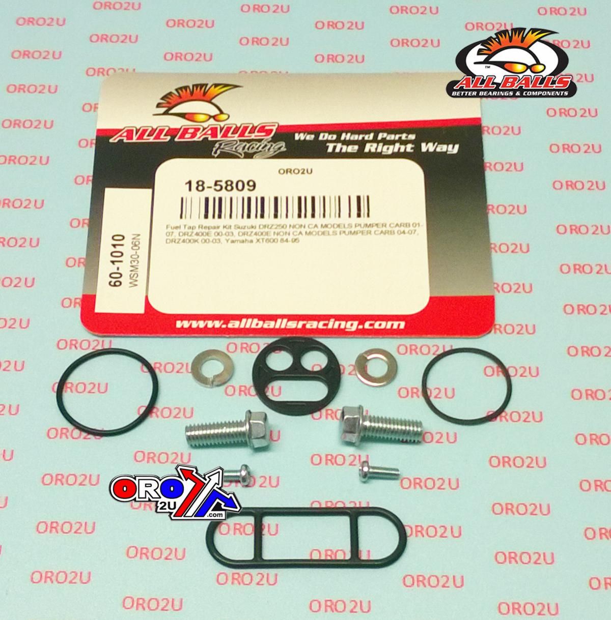 FUEL TAP REPAIR KIT ALLBALLS, ALLBALLS 60-1010 KAW KLX/SUZ DRZ/YAM XT 600 84-07 - Image 2