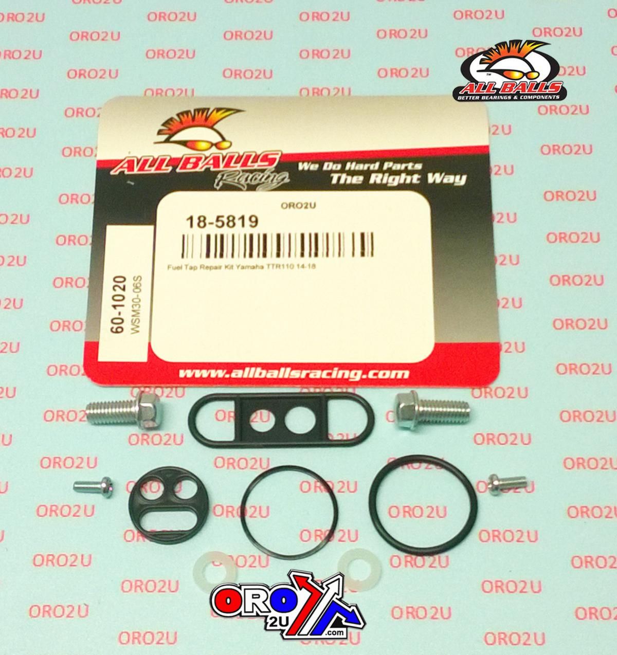 FUEL TAP REPAIR KIT ALLBALLS, ALLBALLS 60-1020 YAMAHA TTR110 14-22 - Image 2