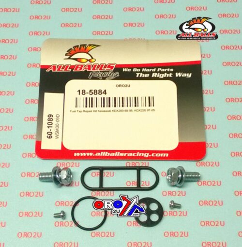 FUEL TAP REPAIR KIT ALLBALLS, ALLBALLS 60-1089 KAW KDX 200/220 89-06