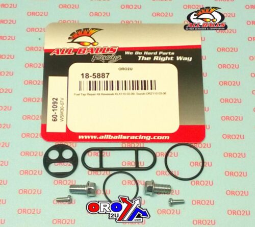 FUEL TAP REPAIR KIT ALLBALLS, ALLBALLS 60-1092 KAW KLX10/SUZ DRZ110 02-09