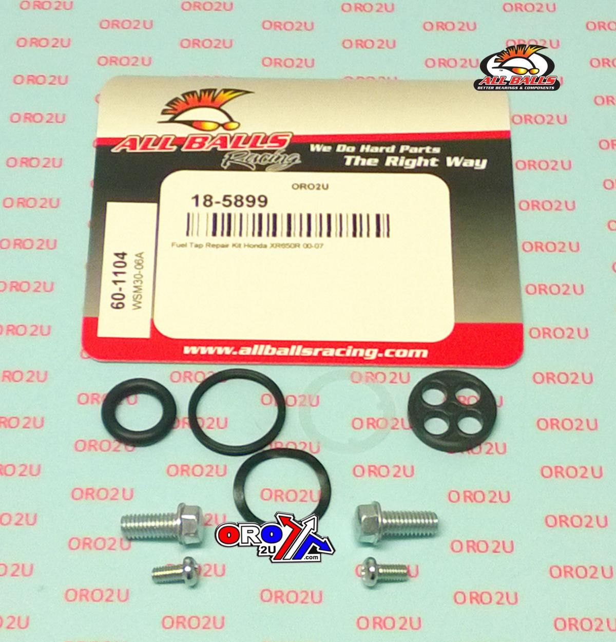 FUEL TAP REPAIR KIT ALLBALLS, ALLBALLS 60-1104 HONDA XR650R 00-07 - Image 2