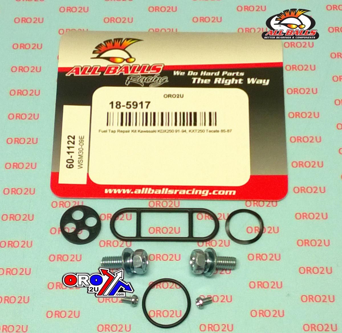 FUEL TAP REPAIR KIT ALLBALLS, ALLBALLS 60-1122 KAW KDX250 91-94/KXT 250 84-87